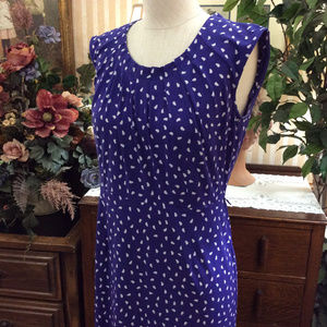 Prissy Yale Blue Polka Dot Dress by Charter Club 8